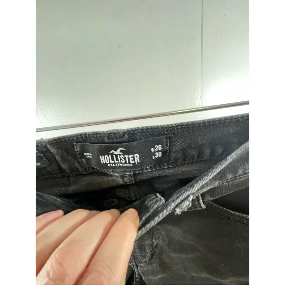 Hollister Black Skinny Advanced Stretch Jeans Size  26X30